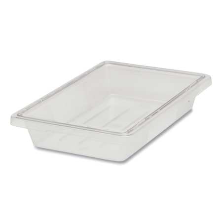 Rubbermaid Commercial Food/Tote Boxes, 5gal, 12w x 18d x 9h, Clear FG330400CLR